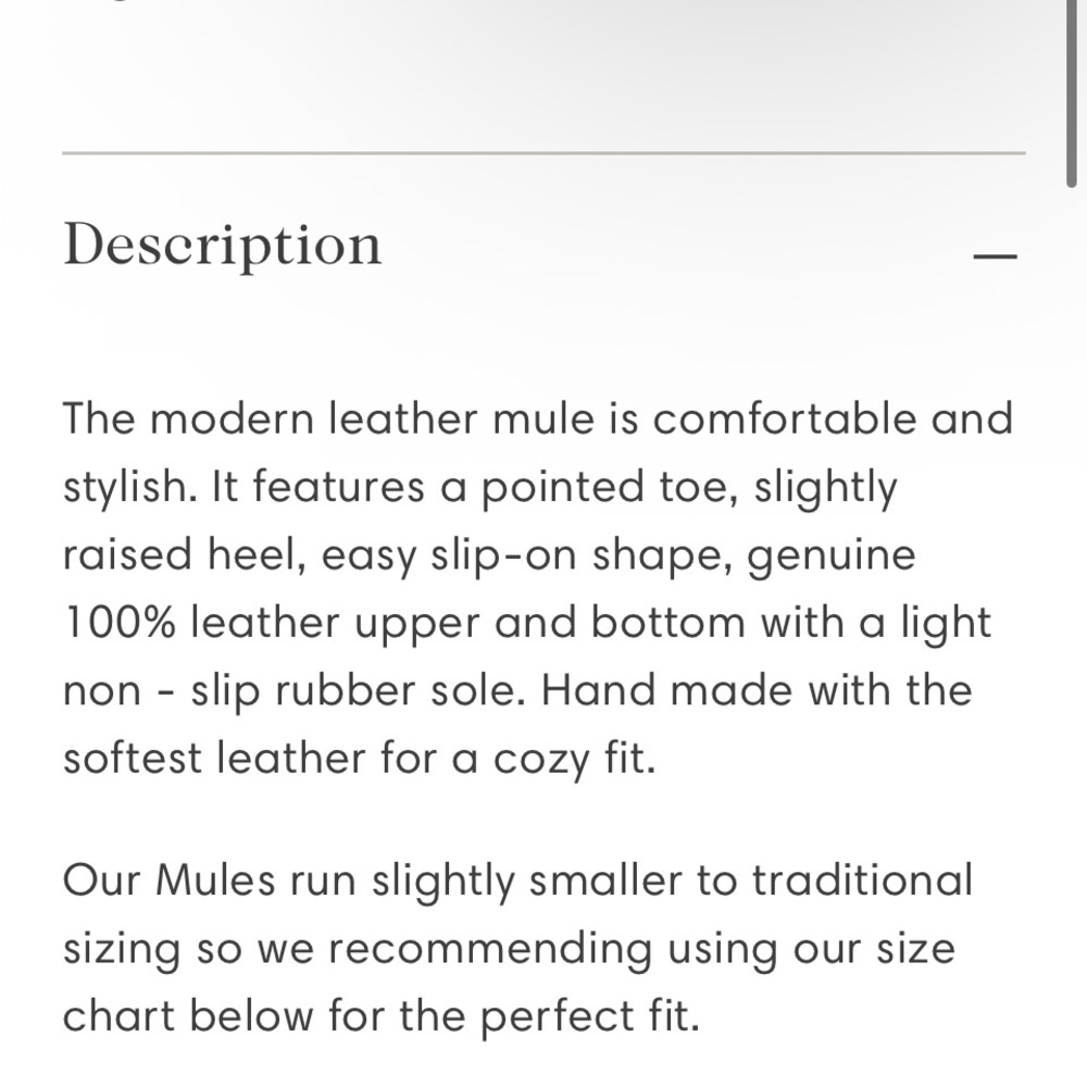 New Liberte Leather “The Modern Mule” Cognac Color Size 8 — image 5 of 8